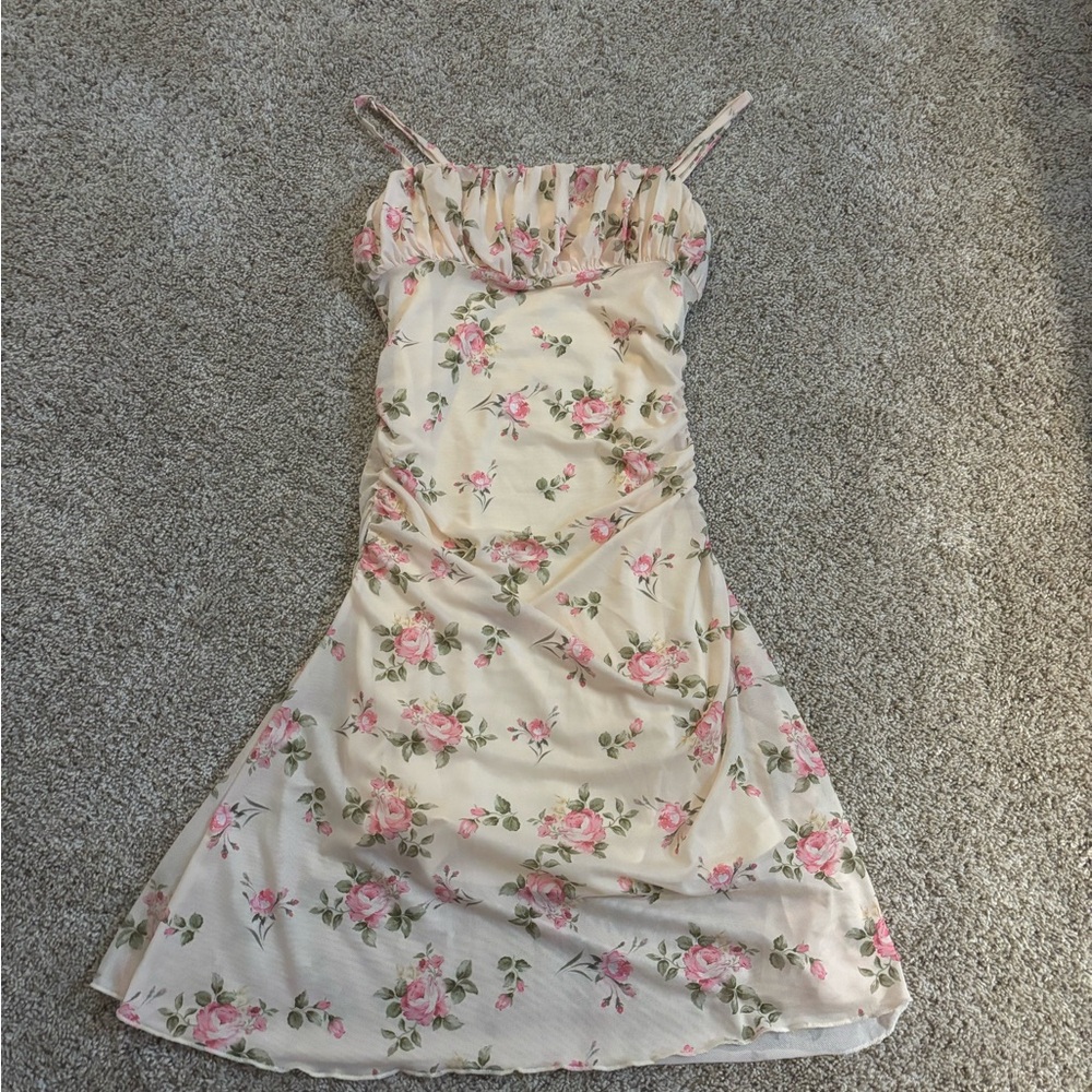 Floral Spaghetti Strap Dress